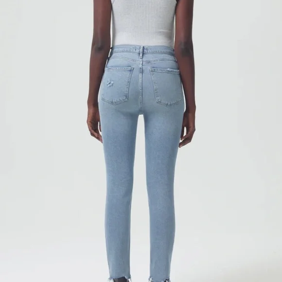 Agolde Nico High Rise Slim Jeans in Rooted, size 31 - Picture 2 of 3